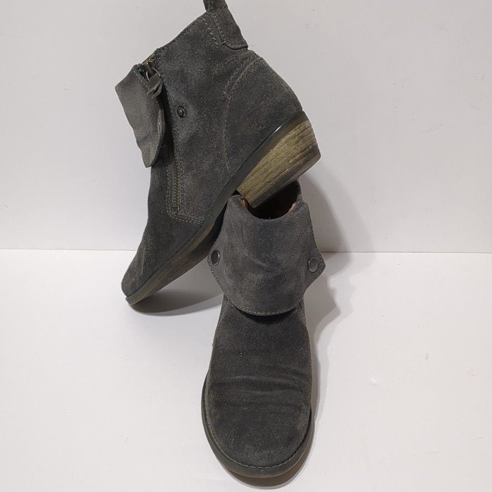 Nine West Vintage America suede gray bootie 6.5 - Picture 5 of 9